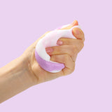 Pink and Purple Macaron Swirled Taiyaki Taba Squishy