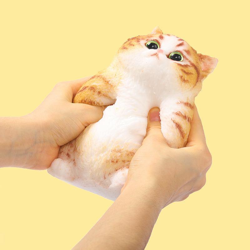 800g Giant Yellow Stripes Cat Taba Squishy