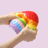 2100g Giant Rainbow Strawberry Taba Squishy