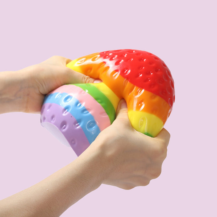 2100g Giant Rainbow Strawberry Taba Squishy