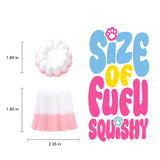 Pink and White Kneading Pudding Squishy