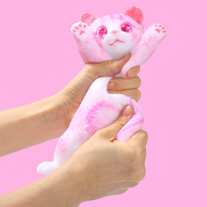 Pink Cheer Kitty Taba Squishy