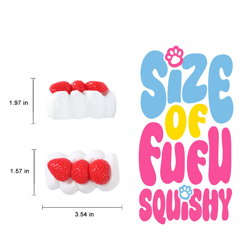 Strawberry Cream Roll Taba Squishy