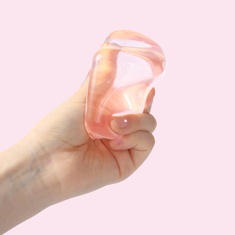 170g Crystal Pink Ice Cube Taba Squishy