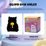 FUFUSQUISHY Cat Series Blind Box, FUFU SQUISHY Handmade Kawaii Cat Squishy Toys, Soft Sensory Fidget Toys, Cute Collectible Stress Relief Toys for Kids, Party Favors & Birthday Gifts