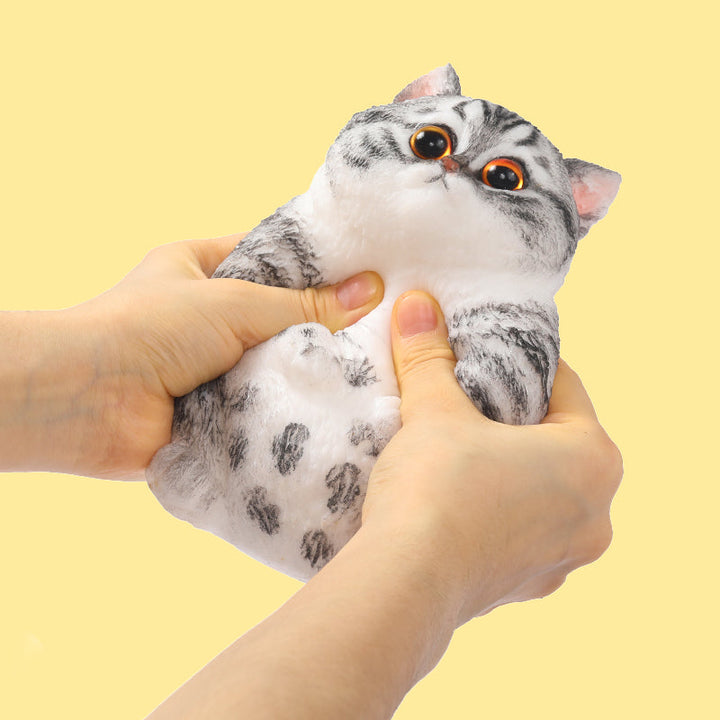 800g Giant Gray Stripes Cat Taba Squishy