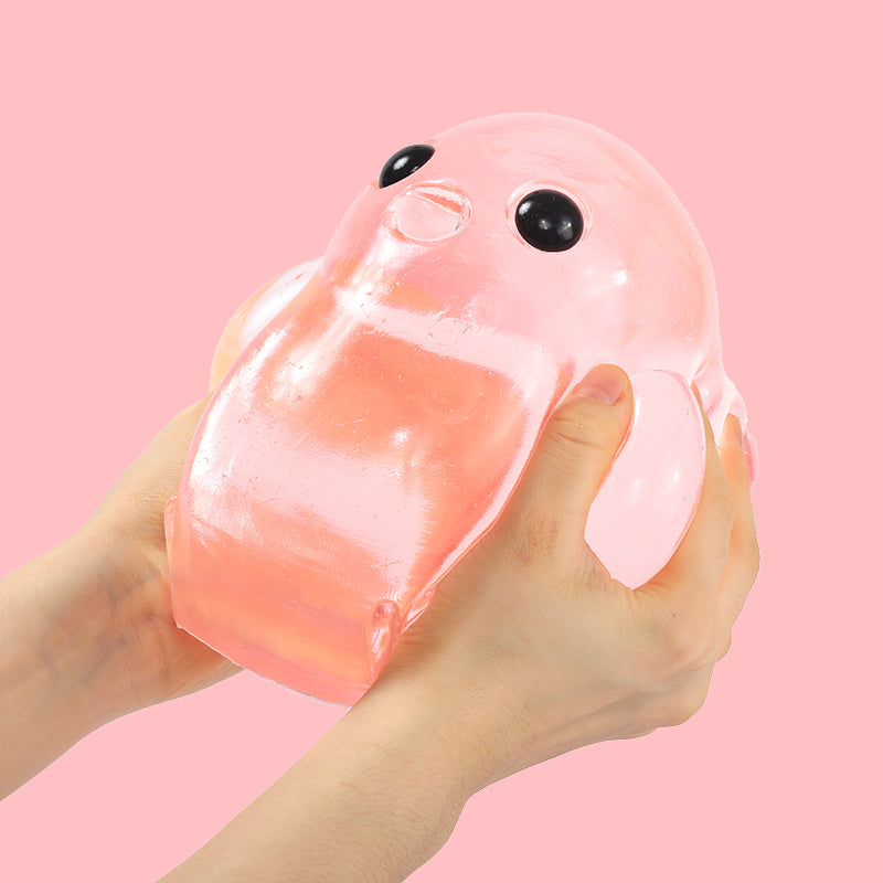 2100g Giant Crystal Pink Chicken Taba Squishy