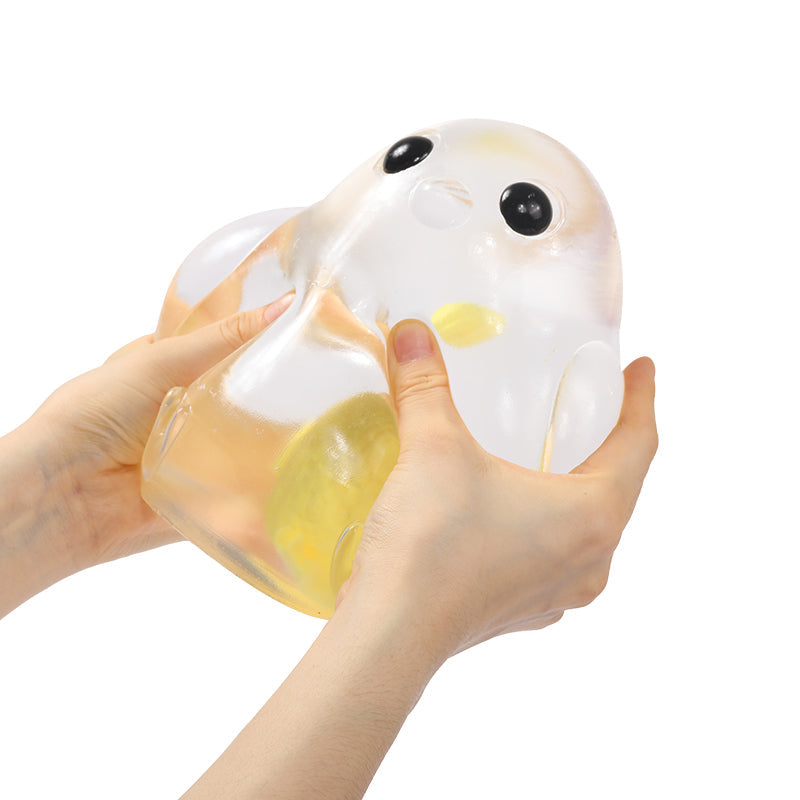 2100g Giant Crystal Chicken with Small Chicken Taba Squishy