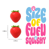 150g Red Strawberry with Leaves Taba Squishy