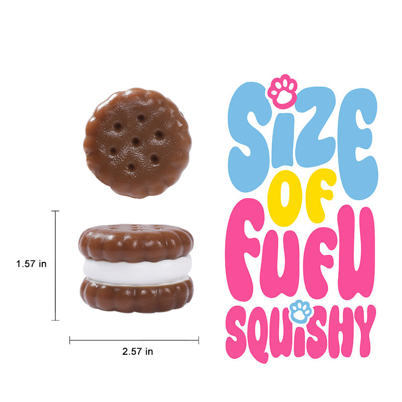 Chocolate Sandwich Cookie Taba Squishy