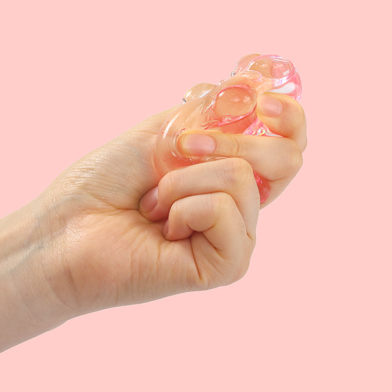 Pink Sparkling Paw Taba Squishy