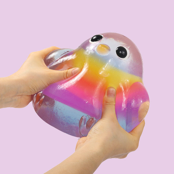 2100g Giant Crystal Rainbow Chicken Taba Squishy