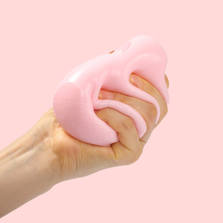 Pink Square Pig Taba Squishy