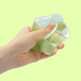 180g Crystal Green Transparent Smiley Star Taba Squishy