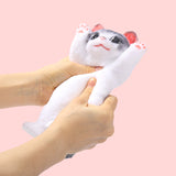 Gray Cheer Kitty Taba Squishy