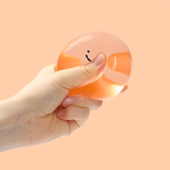100g Crystal Orange Smile Face Magic Ball Taba Squishy