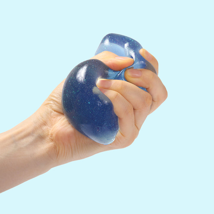 170g Crystal Sparkling Deep Blue Ice Cube Taba Squishy