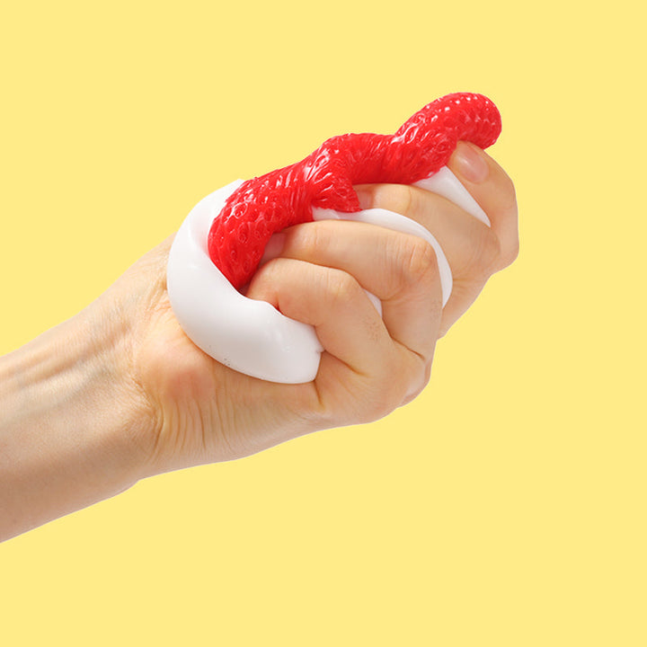 Strawberry Cream Roll Taba Squishy