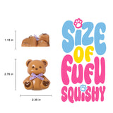 Little Brown Heart Bear Taba Squishy