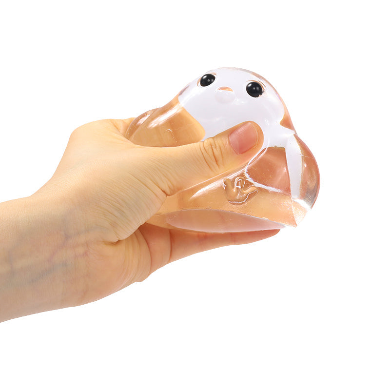 200g Crystal-clear Cute Chicken Taba Squishy