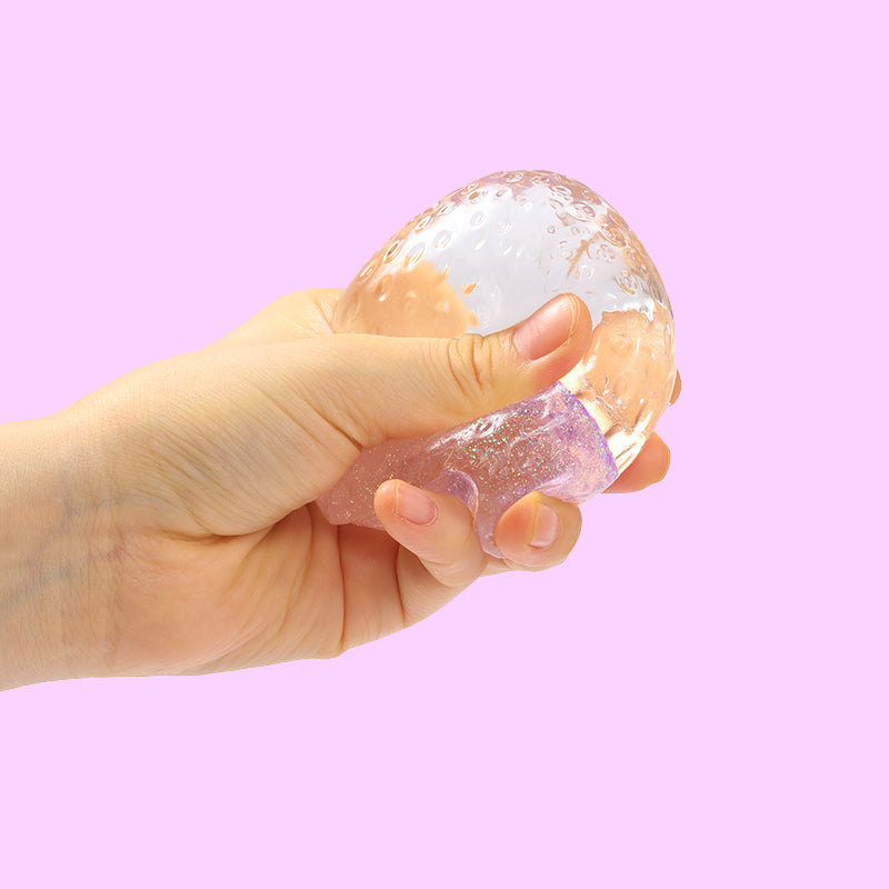 Purple Glow-in-dark Strawberry Taba Squishy