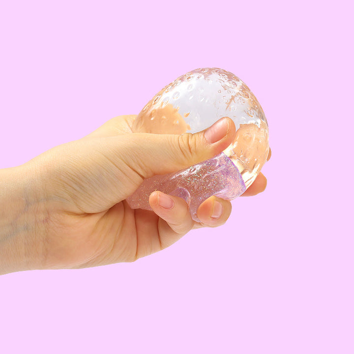 Purple Glow-in-dark Strawberry Taba Squishy