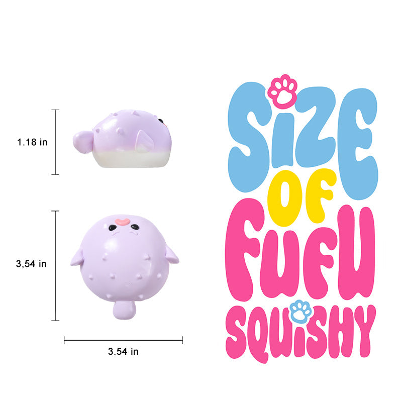 120g Purple Pufferfish Taba Squishy