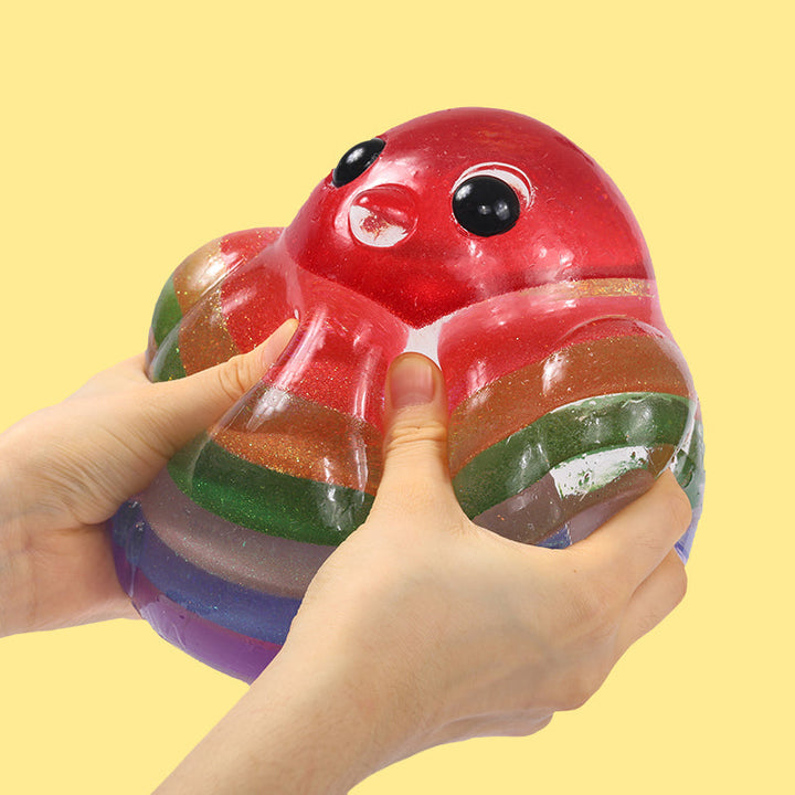2100g Giant Crystal Rainbow Chicken Taba Squishy