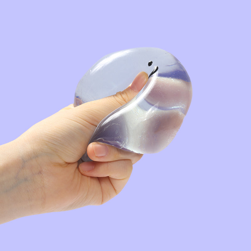 100g Crystal Blue Smile Face Magic Ball Taba Squishy
