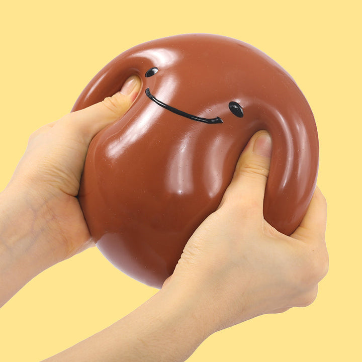 1600g Chocolate Smile Ball Taba Squishy