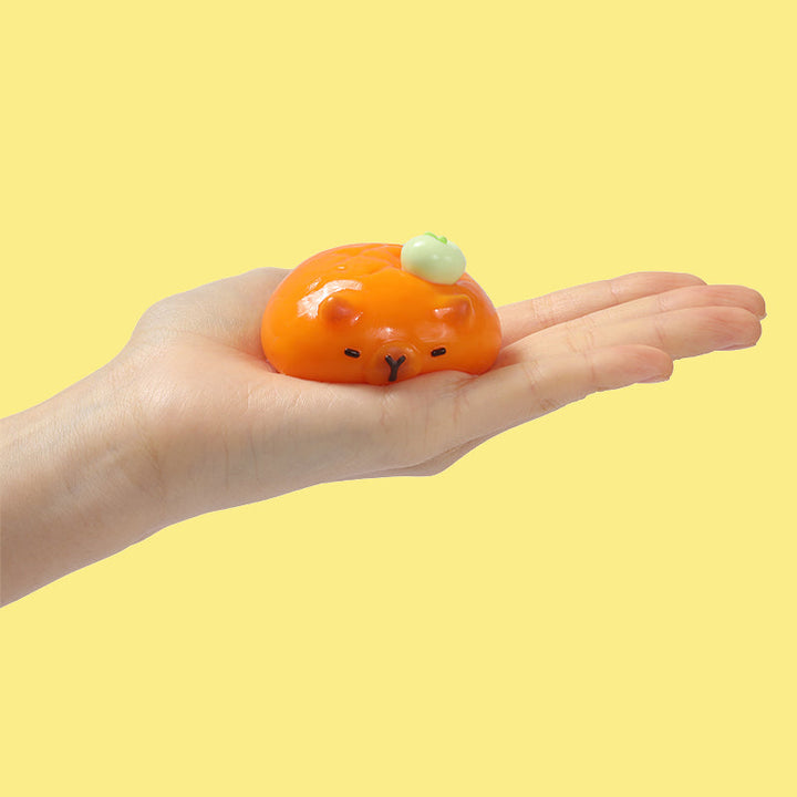 Orange Chubby Capybara Squishy