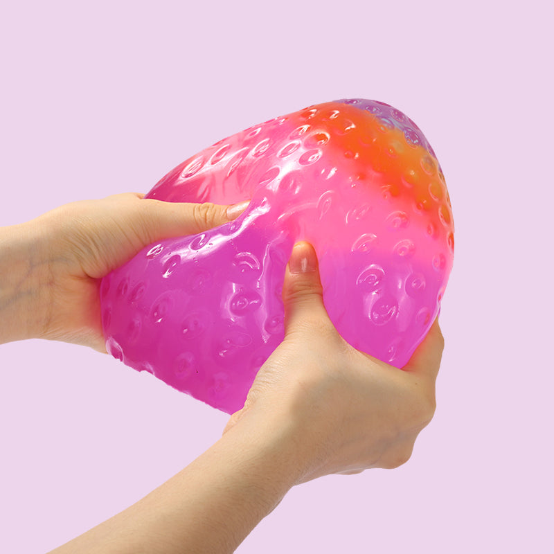 2100g Crystal Purple Rainbow Strawberry Taba Squishy