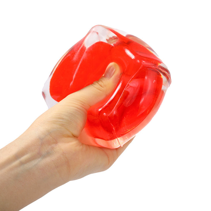 Crystal Red Ice Cube Taba Squishy