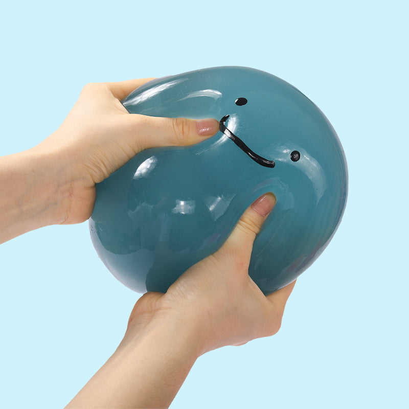 1600g Crystal Teal Smile Ball Taba Squishy
