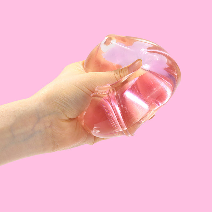 Crystal Pink Ice Cube Taba Squishy