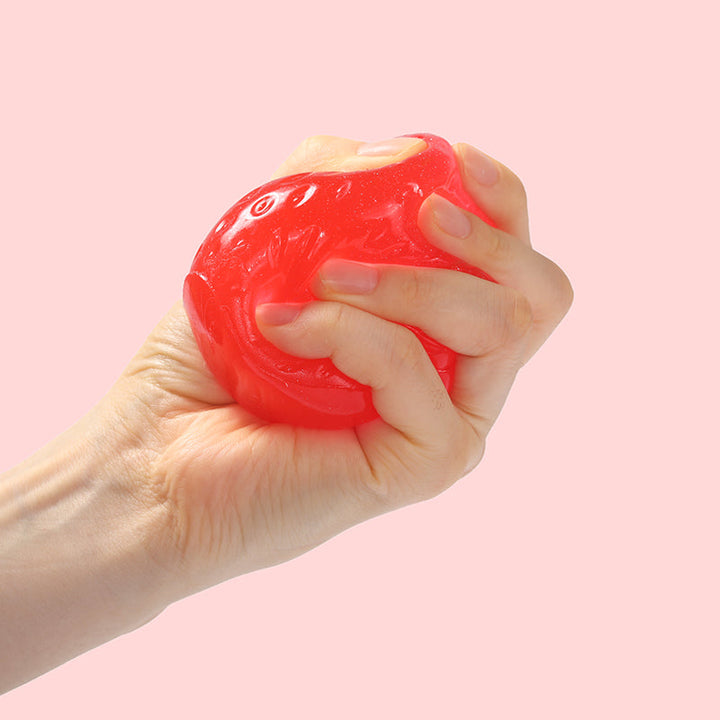 130g Crystal Sparkling Red Strawberry Taba Squishy
