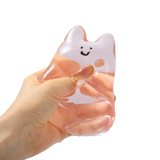 250g Crystal Pink Smile Bunny Taba Squishy