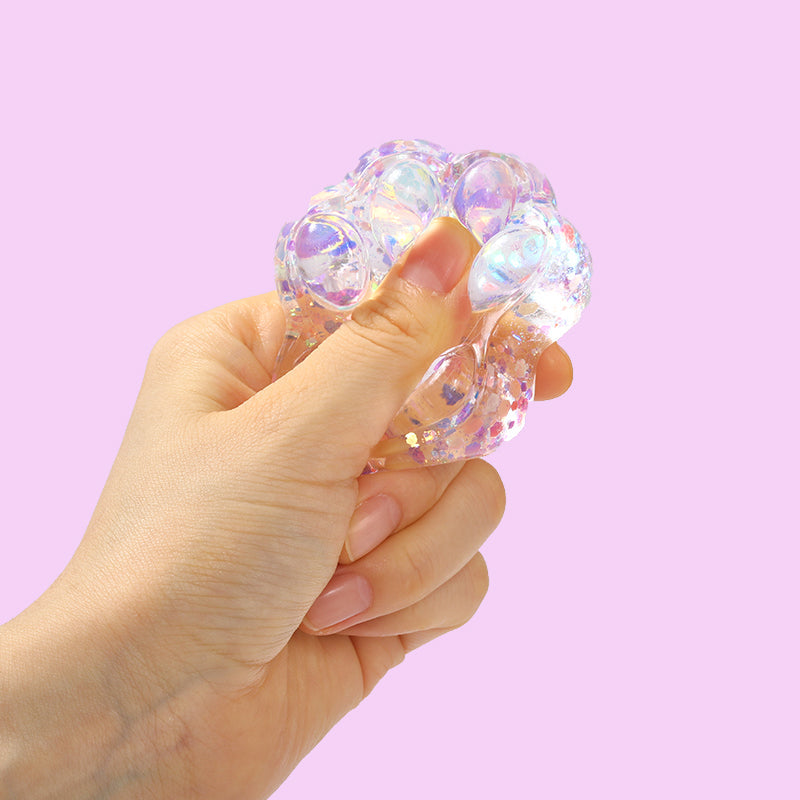 Purple Glow-in-dark Cat Paw Taba Squishy