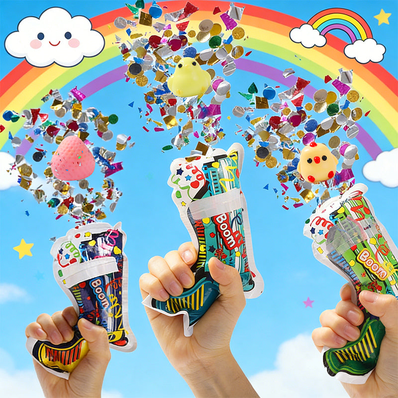 FUFUSQUISHY 6pcs Squishy Popper Guns Party Supplies Fireworks Guns
