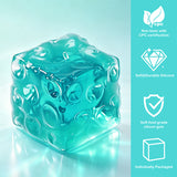 FUFUSQUISHY Crystal Ocean Jumbo Cheese Squishy  Original Sensory