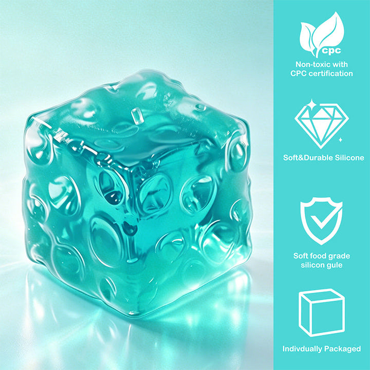 FUFUSQUISHY Crystal Ocean Jumbo Cheese Squishy  Original Sensory