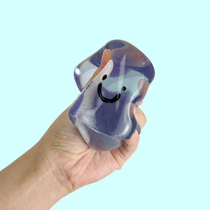 170g Crystal Blue Smile Ice Cube Taba Squishy