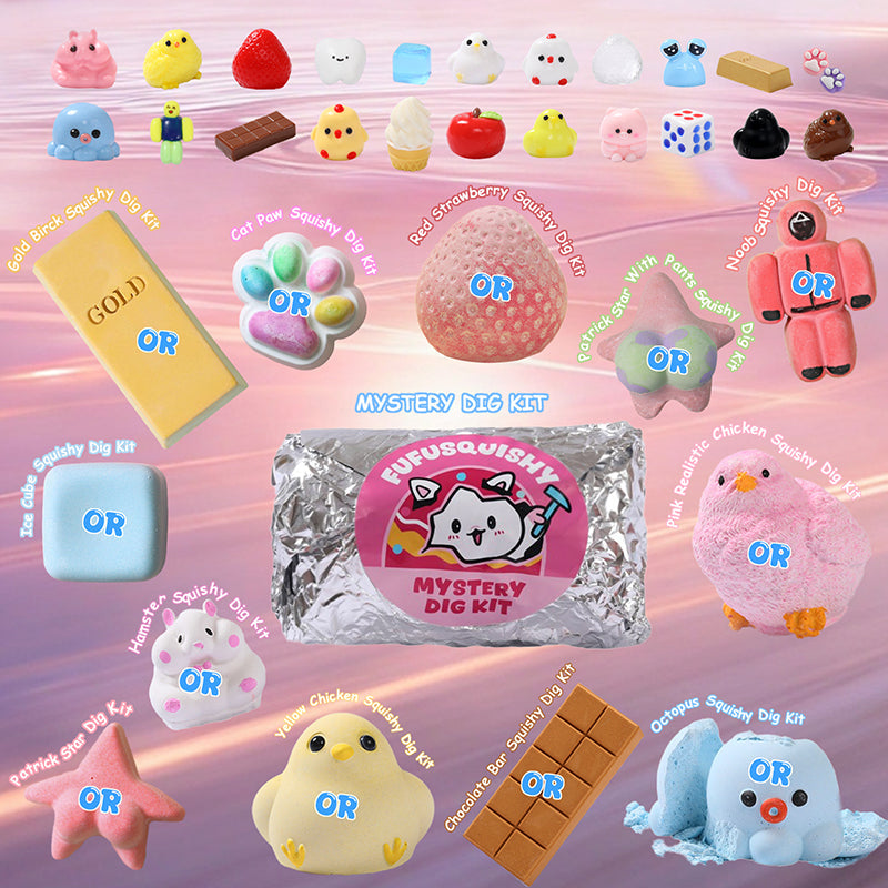 FUFUSQUISHY Mystery Dig Kit