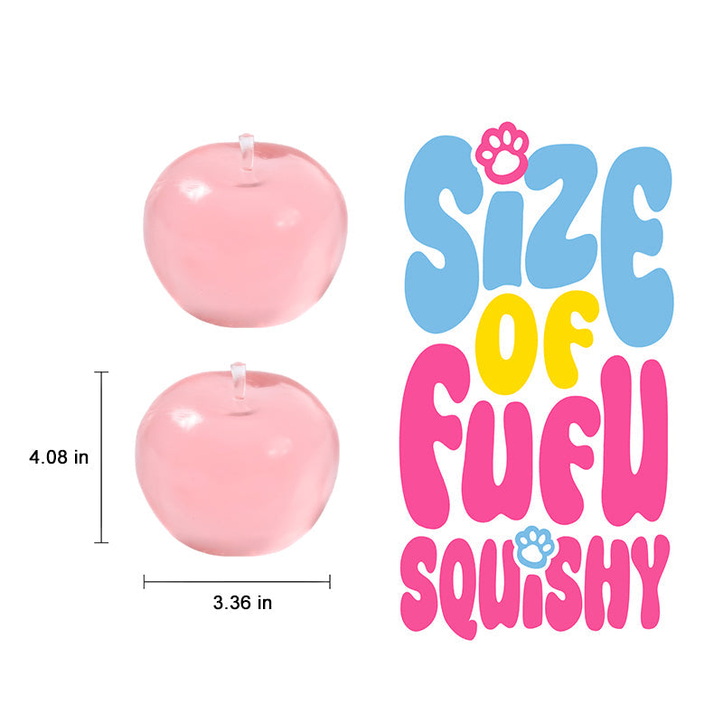 FUFUSQUISHY Crystal Red Apple Stress Ball