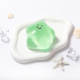 180g Crystal Green Transparent Smiley Star Taba Squishy
