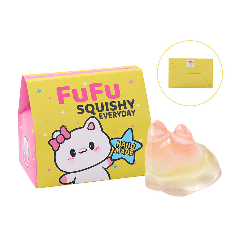 250g Crystal Yellow Faceless Bunny Taba Squishy