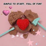 FUFUSQUISHY Flower Heart Squishy Dig Kit
