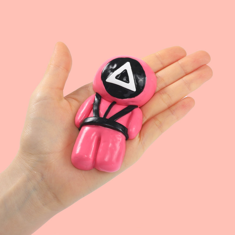 Pink Squid Game Guy Taba Squishy
