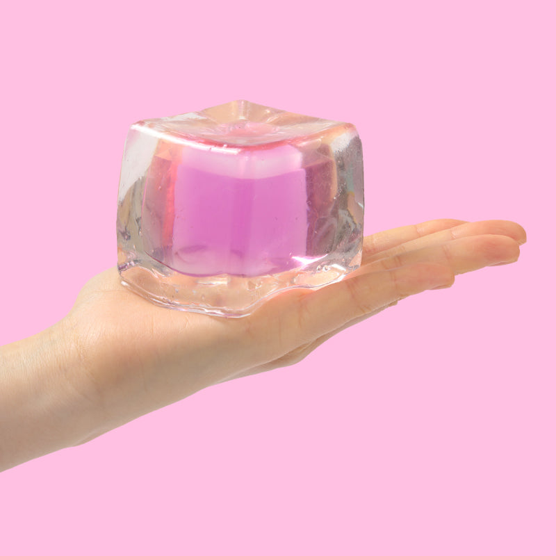 Crystal Pink Ice Cube Taba Squishy