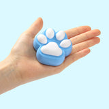 Deep Blue Based White Cat Paw Taba Squishy